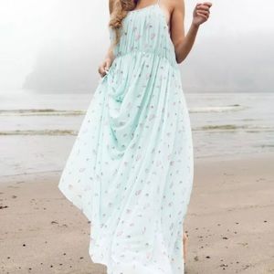Wildfox Couture Seashell Beach Dress Blue Size S